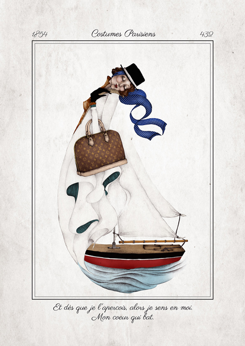 illustration Louis Vuitton - Tatiana Romanova Surya