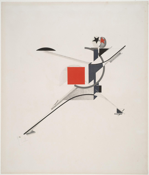 El Lissitzky, New Man (1923) © Tate.