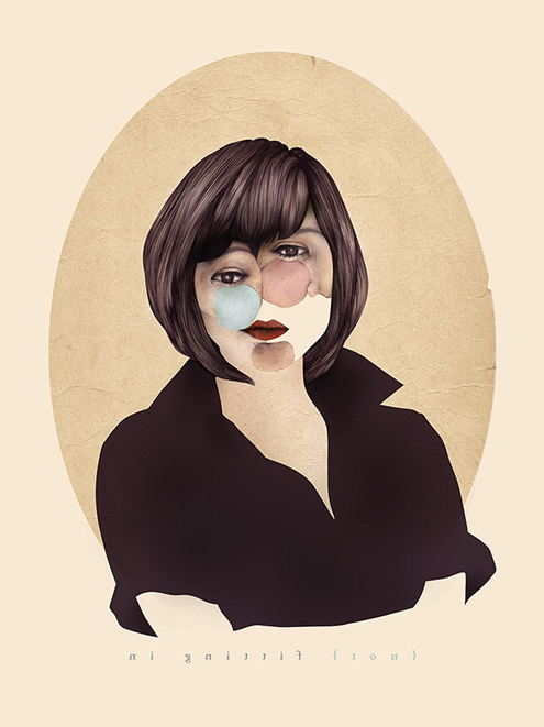Self-portrait for Cosmopolitan magazine.